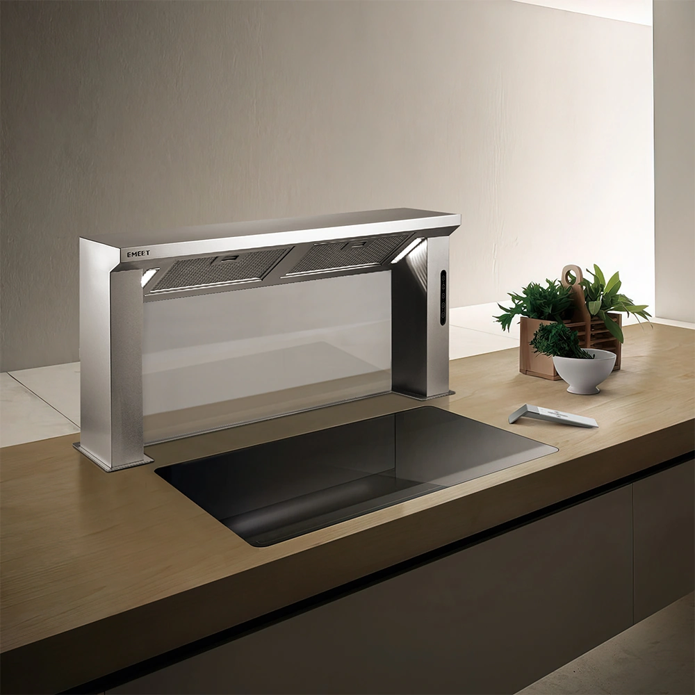 Glass Downdraft Hood 379B