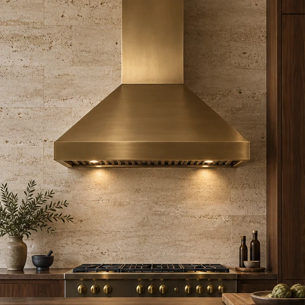 Illustrative bespoke metal statement hood